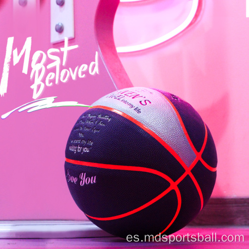 Baloncesto PU luminoso personalizado personalizado